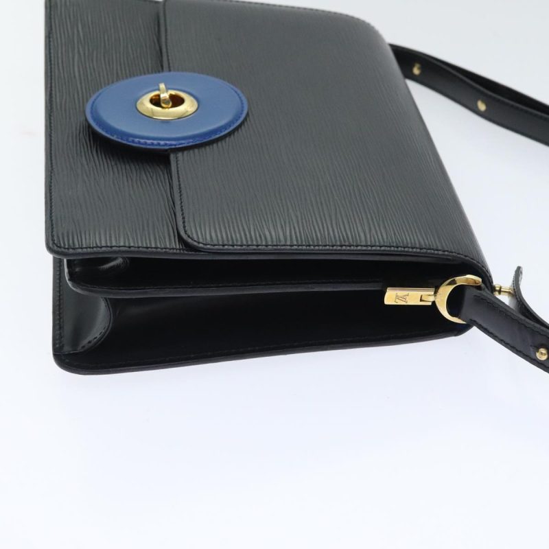 Louis Vuitton Epi Bicolor Free Run Shoulder Bag Black Blue M52415  92925 - Image 3