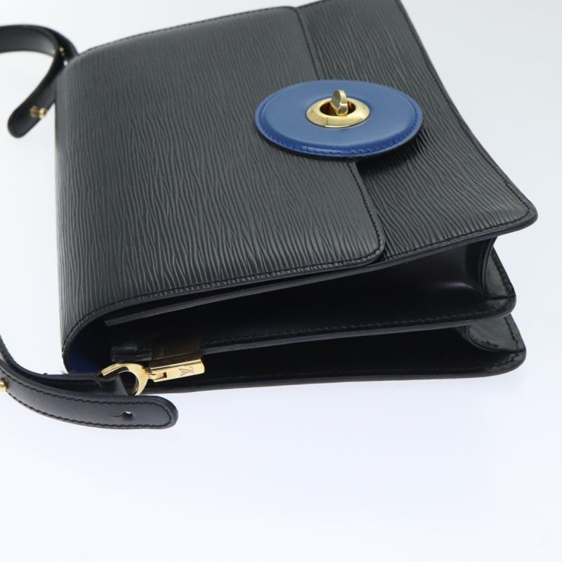 Louis Vuitton Epi Bicolor Free Run Shoulder Bag Black Blue M52415  92925 - Image 4