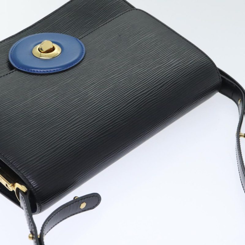 Louis Vuitton Epi Bicolor Free Run Shoulder Bag Black Blue M52415  92925 - Image 6