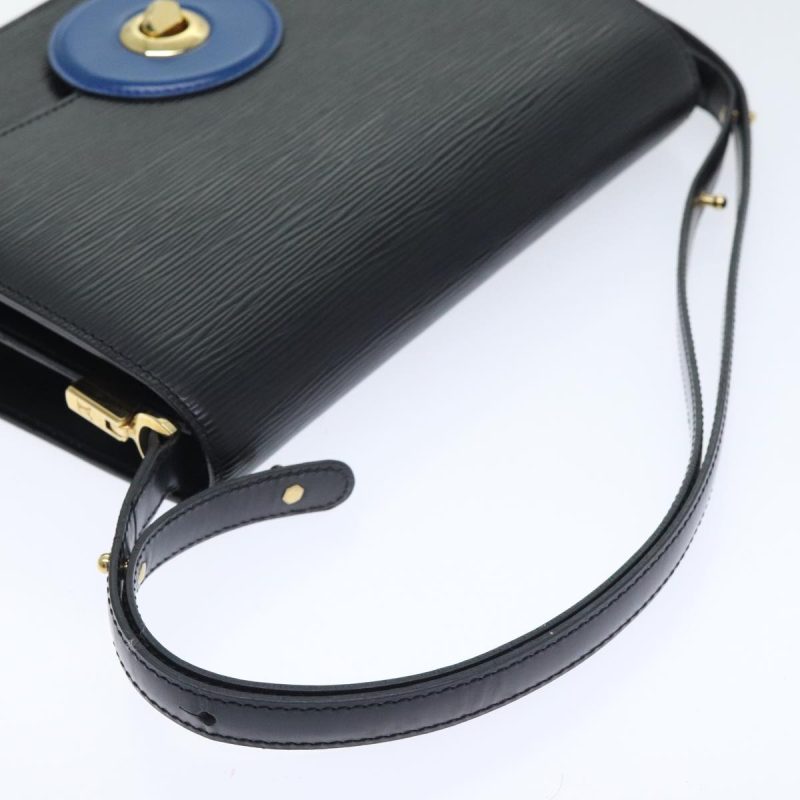 Louis Vuitton Epi Bicolor Free Run Shoulder Bag Black Blue M52415  92925 - Image 7