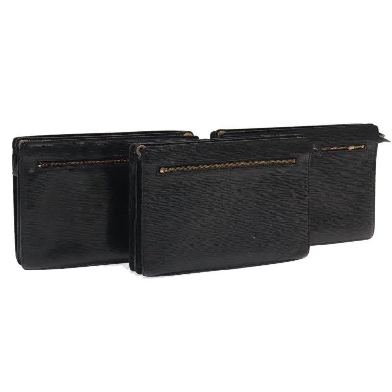 Louis Vuitton Epi Angian Shoulder Bag 3Set Black M52112  93047