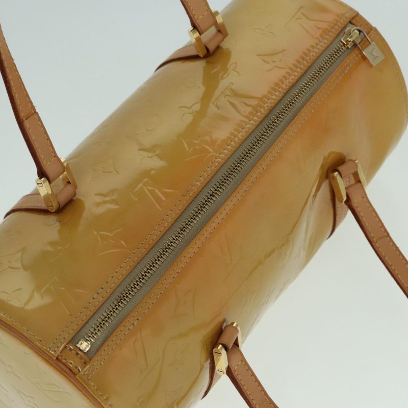 Louis Vuitton Monogram Vernis Bedford Hand Bag Beige M91006  93089 - Image 7