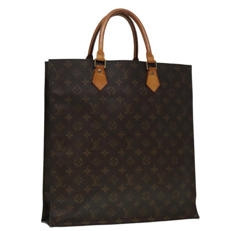Louis Vuitton Monogram Sac Plat Hand Bag M51140  93127