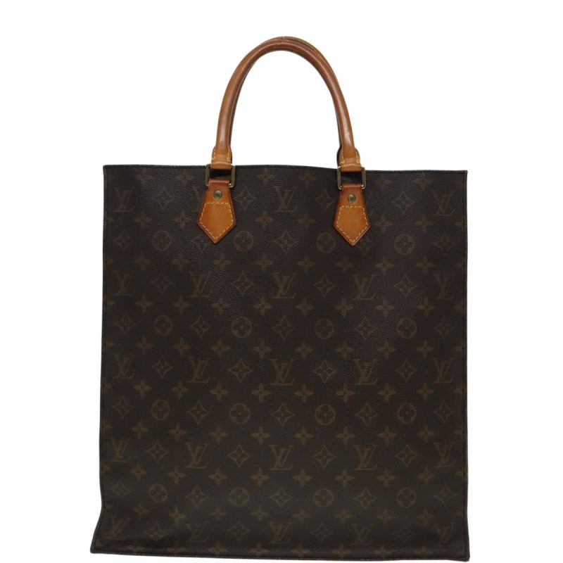 Louis Vuitton Monogram Sac Plat Hand Bag M51140  93127 - Image 2