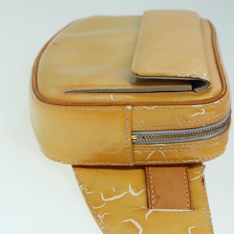 Louis Vuitton Monogram Vernis Fulton Waist bag Gris M91041  93161 - Image 4