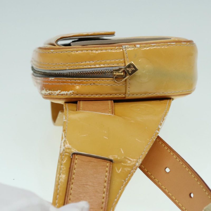 Louis Vuitton Monogram Vernis Fulton Waist bag Gris M91041  93161 - Image 5