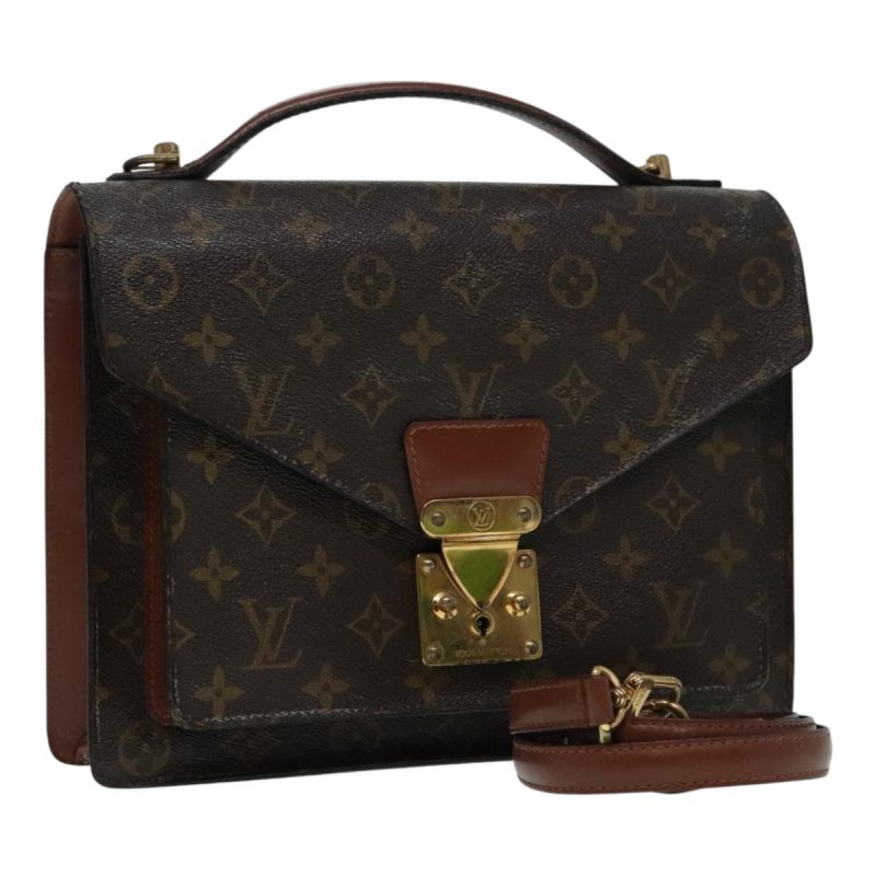 Louis Vuitton Monogram Monceau 28 Hand Bag 2way M51185  93166