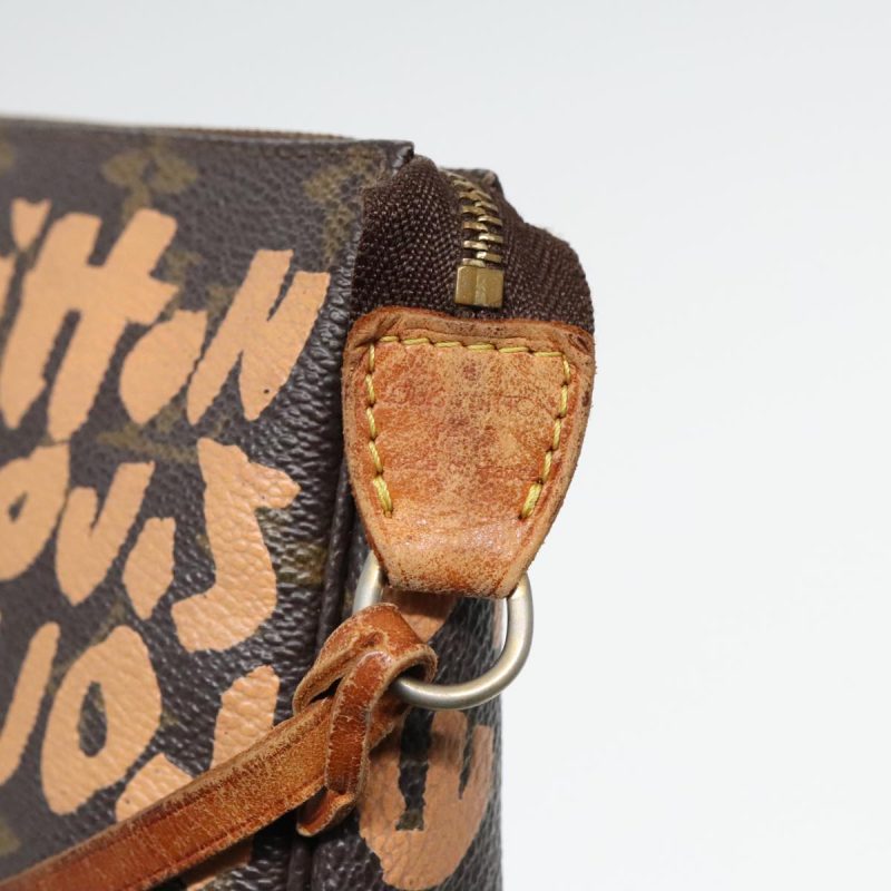 Louis Vuitton Monogram Graffiti Pochette Accessoires Orange M92193  93187 - Image 9