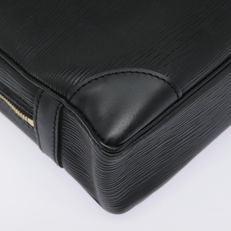 Louis Vuitton Epi Porte Documents Voyage Business Bag Black M54472 Auth 93280 - Image 8