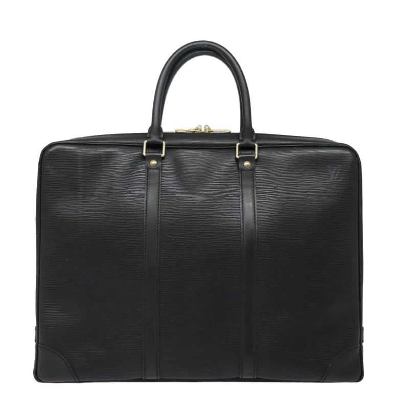 Louis Vuitton Epi Porte Documents Voyage Business Bag Black M54472 Auth 93280 - Image 2