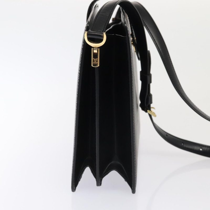Louis Vuitton Epi Capuchin Shoulder Bag Black M52342  93295 - Image 4