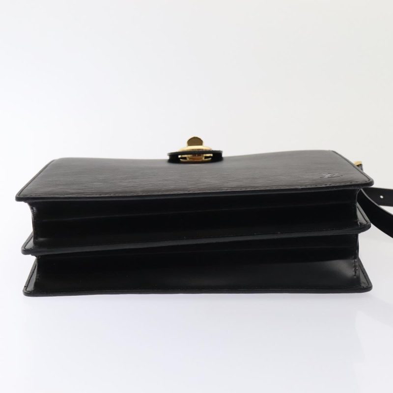 Louis Vuitton Epi Capuchin Shoulder Bag Black M52342  93295 - Image 5