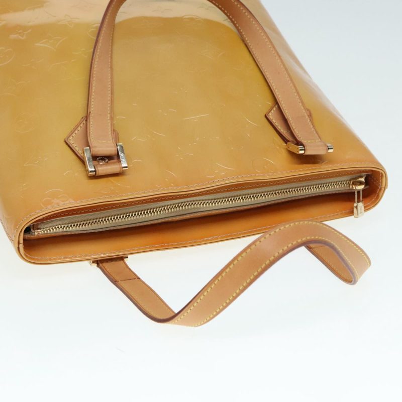 Louis Vuitton Monogram Vernis Houston Hand Bag Beige M91004  93341 - Image 6
