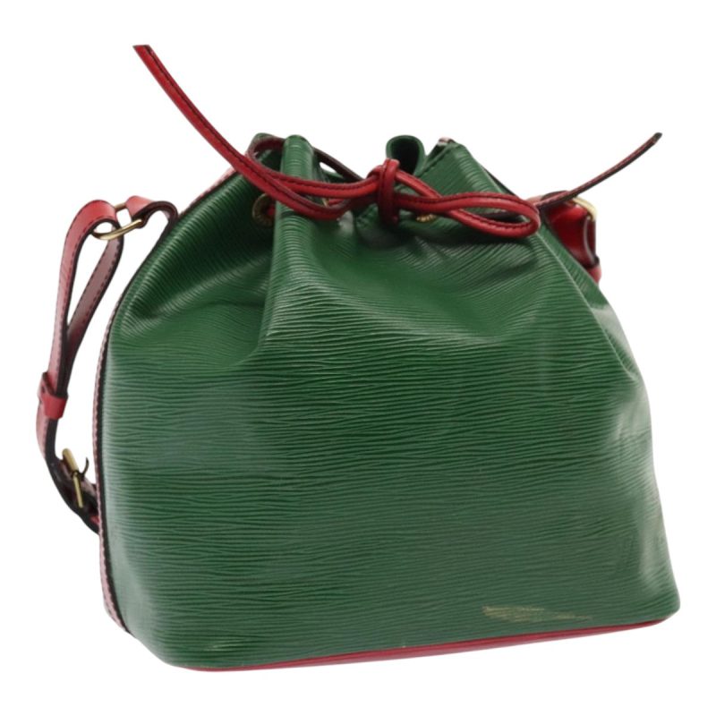 Louis Vuitton Epi Petit Noe Shoulder Bag Bicolor Green Red M44147  93348