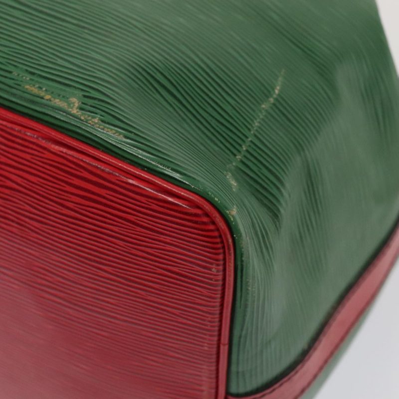 Louis Vuitton Epi Petit Noe Shoulder Bag Bicolor Green Red M44147  93348 - Image 9