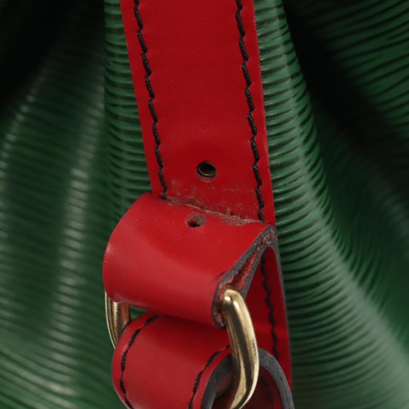 Louis Vuitton Epi Petit Noe Shoulder Bag Bicolor Green Red M44147  93348 - Image 10