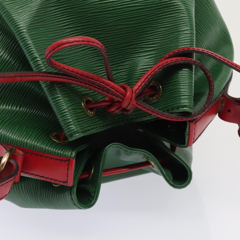Louis Vuitton Epi Petit Noe Shoulder Bag Bicolor Green Red M44147  93348 - Image 6