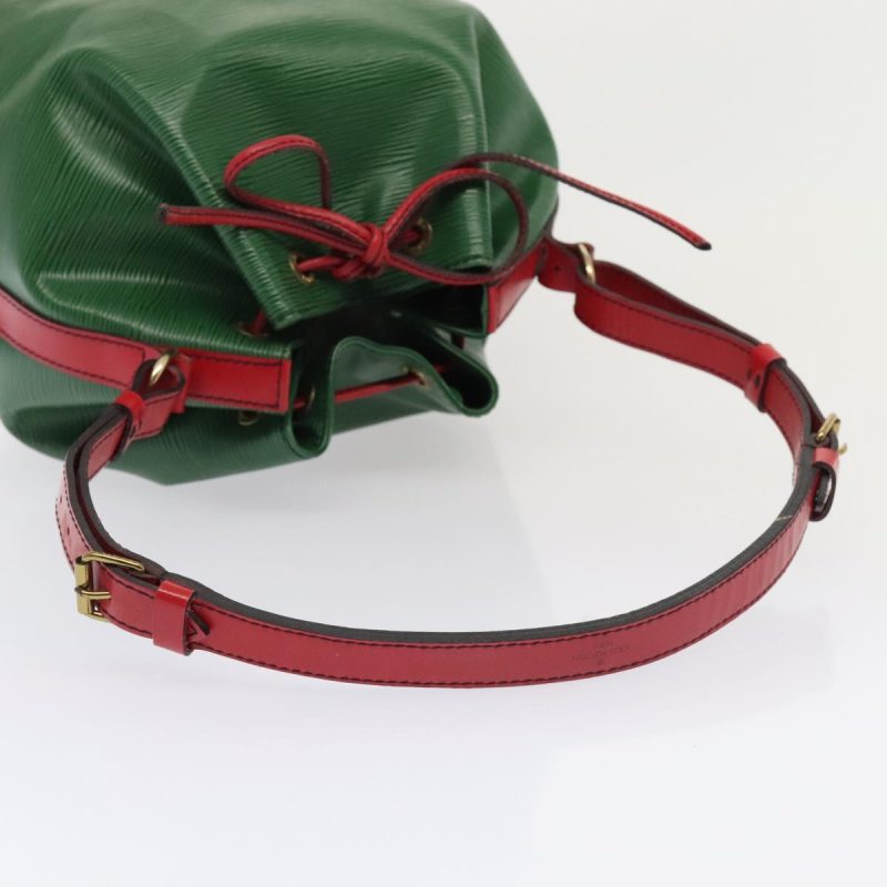 Louis Vuitton Epi Petit Noe Shoulder Bag Bicolor Green Red M44147  93348 - Image 7