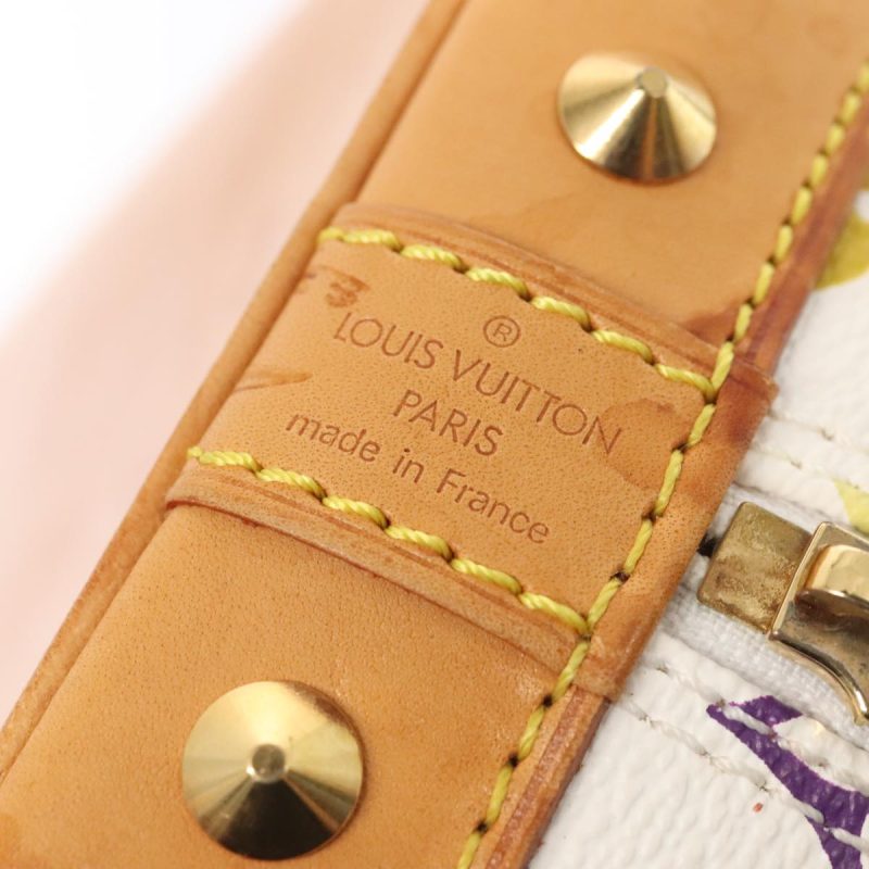 Louis Vuitton Monogram Multicolor Alma Hand Bag White M92647  93366 - Image 10