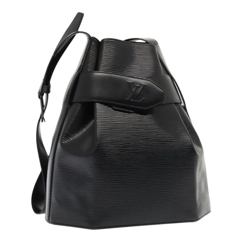 Louis Vuitton Epi Sac Depaule PM Shoulder Bag Black M80157  93388
