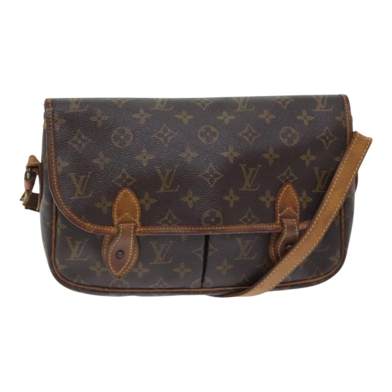 Louis Vuitton Monogram Gibeciere MM Shoulder Bag M42247  93467