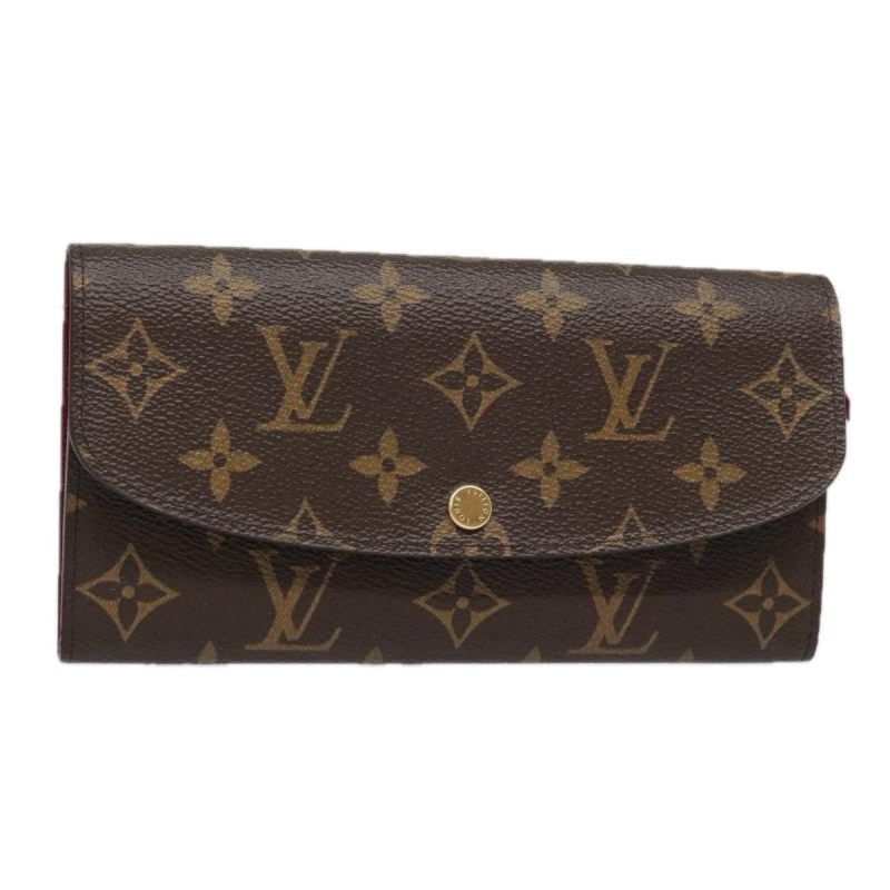 Louis Vuitton Monogram Portefeuille Emilie Wallet Pink M60697  93568