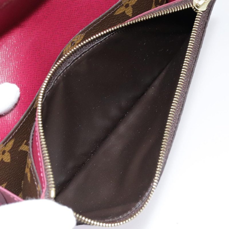 Louis Vuitton Monogram Portefeuille Emilie Wallet Pink M60697  93568 - Image 10