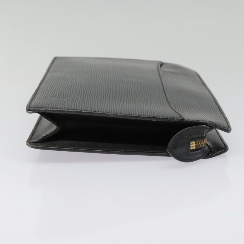 Louis Vuitton Epi Pochette Homme Clutch Bag Black Noir M52522  93608 - Image 4