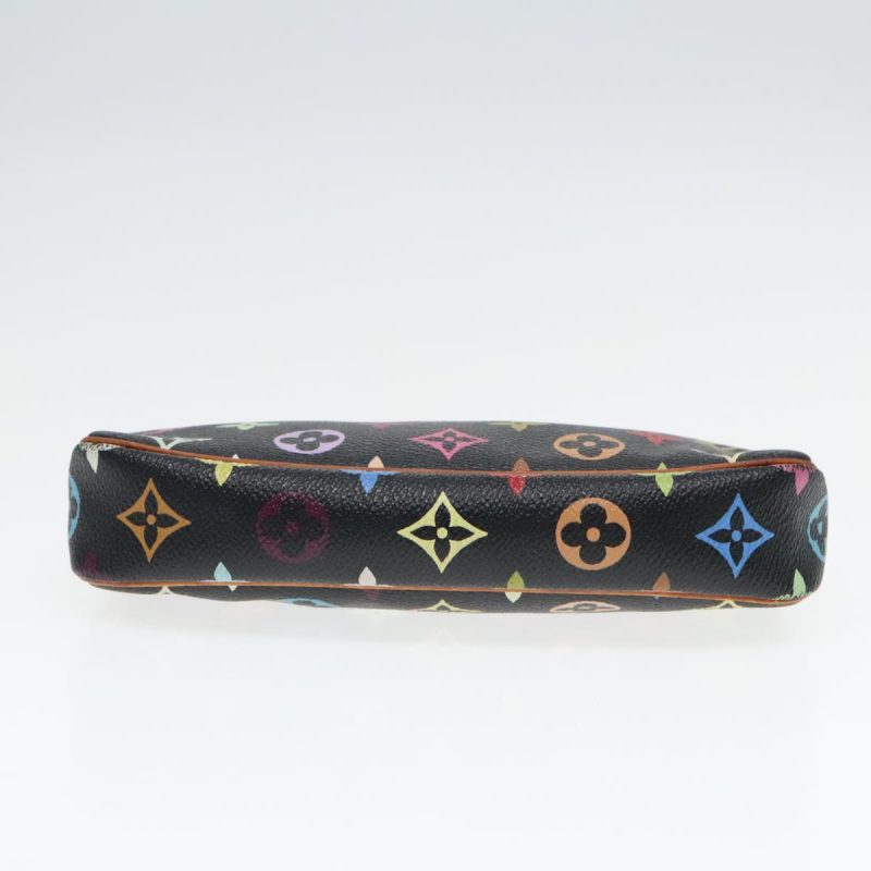 Louis Vuitton Monogram Multicolor Pochette Pouch Black M92648  93660 - Image 5