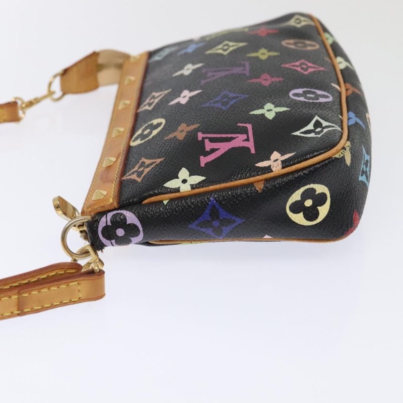 Louis Vuitton Multicolor Pochette Accessoires Pouch Black M92648  93661 - Image 4