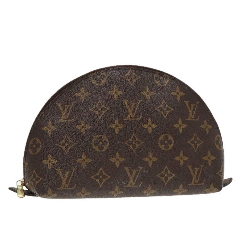 Louis Vuitton Monogram Trousse Demi Ronde Cosmetic Pouch M47520  93667