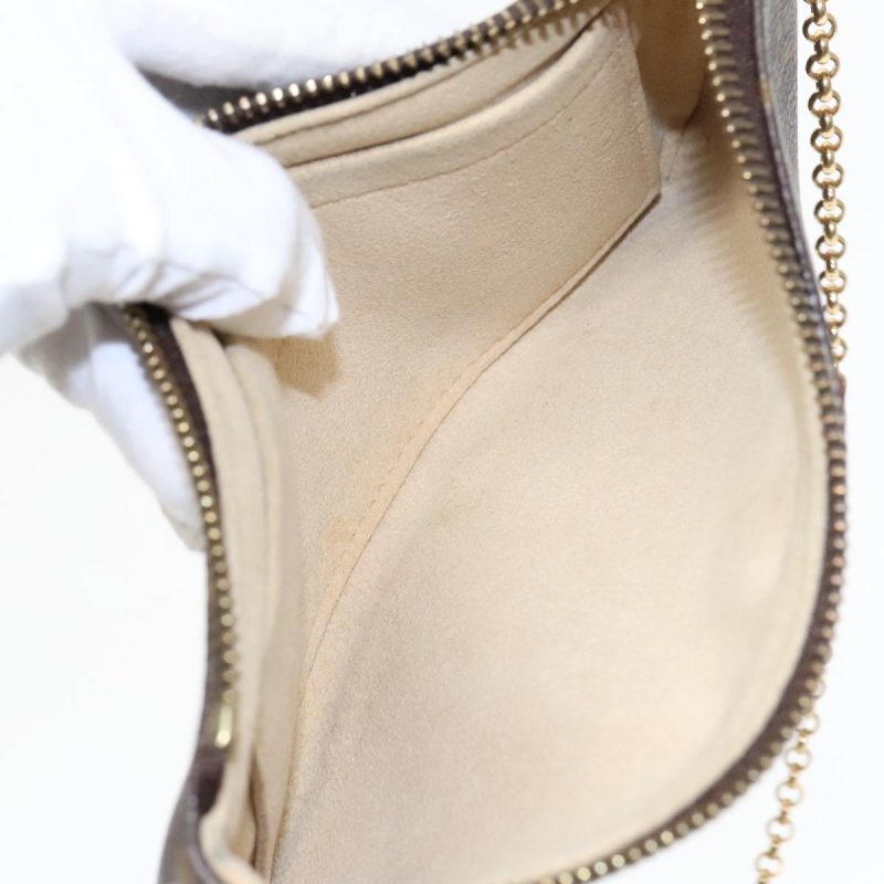 Louis Vuitton Monogram Chain Pochette Mila MM Accessory Pouch M60094 Auth 93682 - Image 10