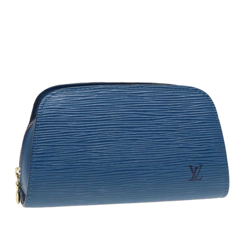 Louis Vuitton Epi Dauphine PM Pouch Blue M48445  93690