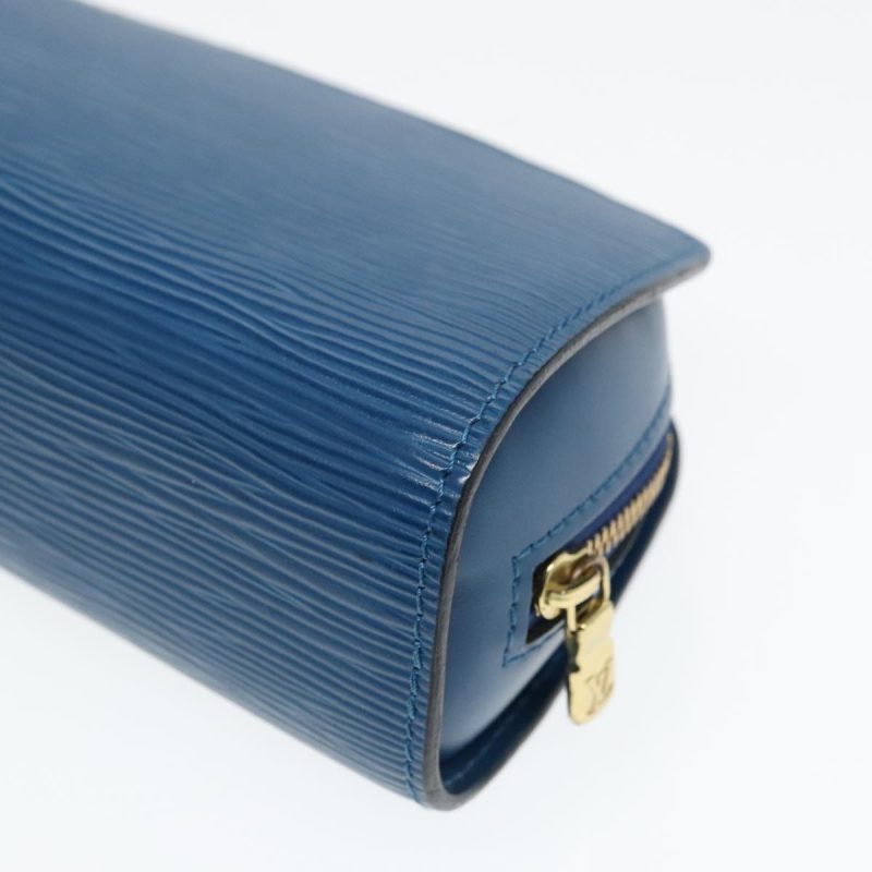 Louis Vuitton Epi Dauphine PM Pouch Blue M48445  93690 - Image 10