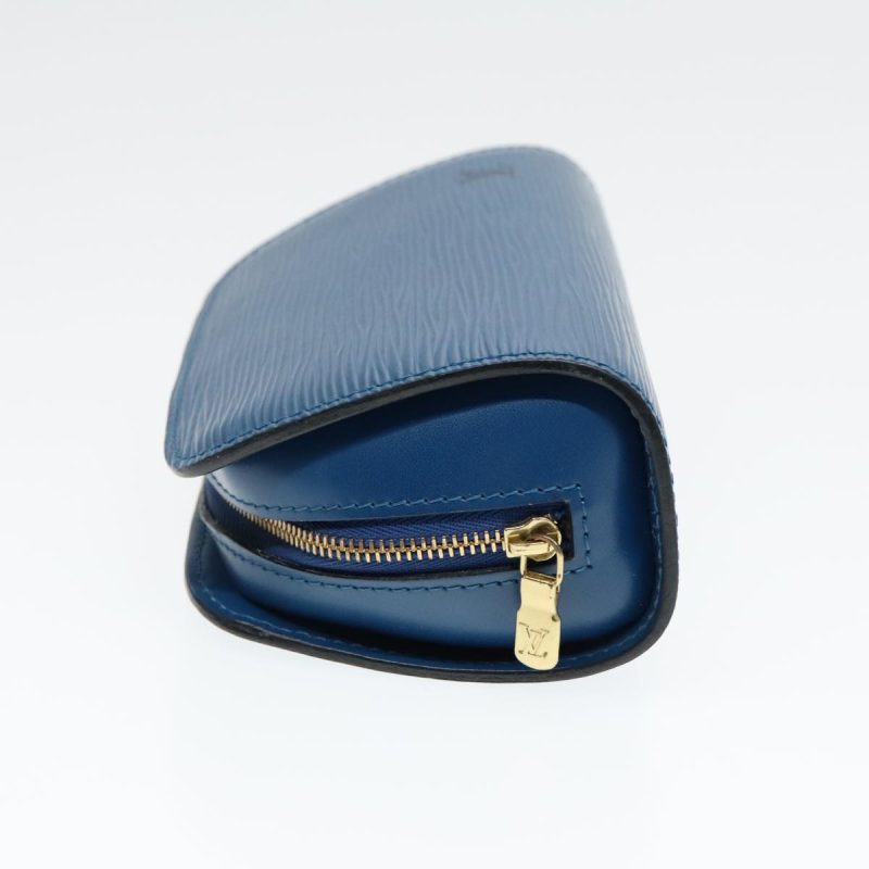Louis Vuitton Epi Dauphine PM Pouch Blue M48445  93690 - Image 4