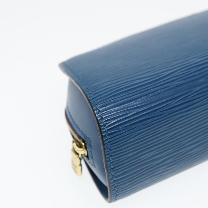 Louis Vuitton Epi Dauphine PM Pouch Blue M48445  93690 - Image 9