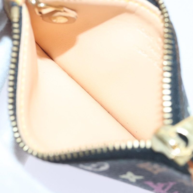 Louis Vuitton Monogram Multicolor Pochette Cles Purse Black M92654  93699 - Image 10