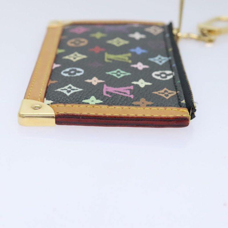Louis Vuitton Monogram Multicolor Pochette Cles Purse Black M92654  93699 - Image 3