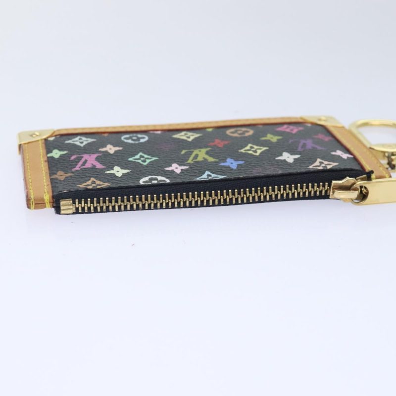 Louis Vuitton Monogram Multicolor Pochette Cles Purse Black M92654  93699 - Image 5