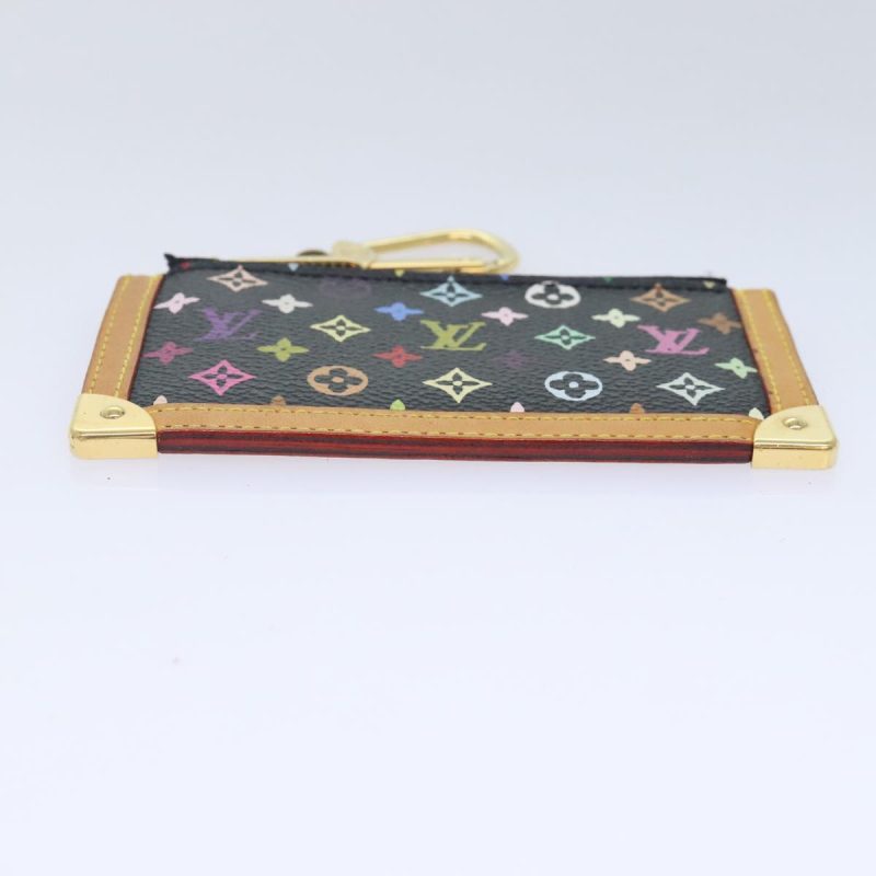 Louis Vuitton Monogram Multicolor Pochette Cles Purse Black M92654  93699 - Image 6