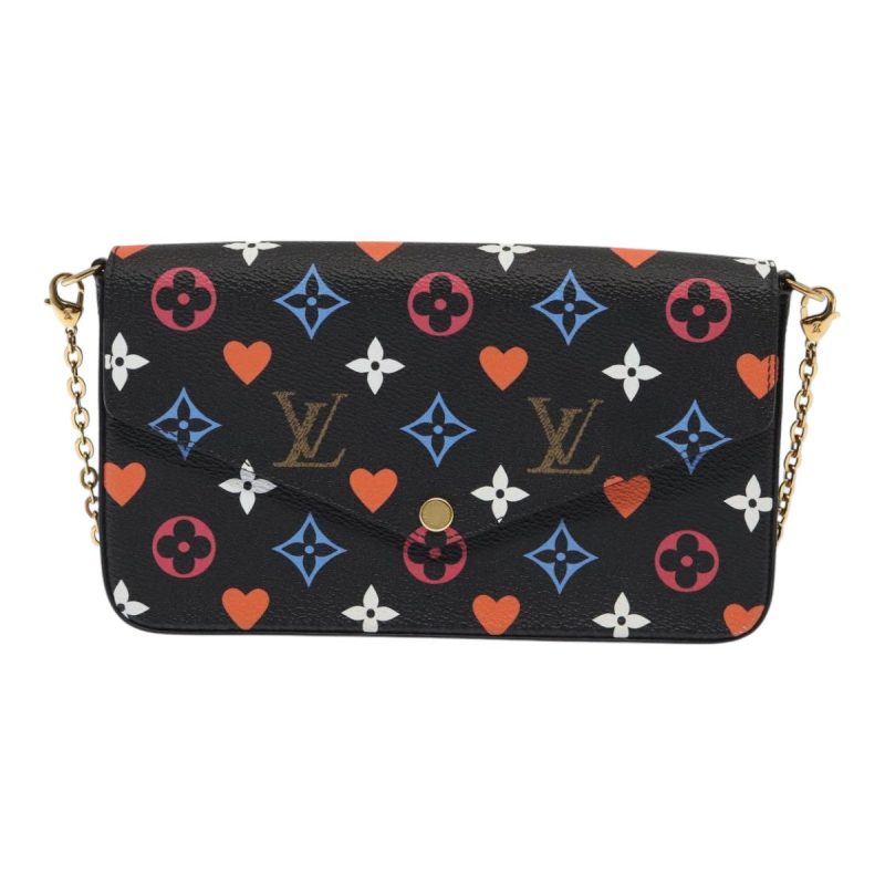 Louis Vuitton Monogram Game On Felicie Clutch Bag Black M80232  93736S - Image 2