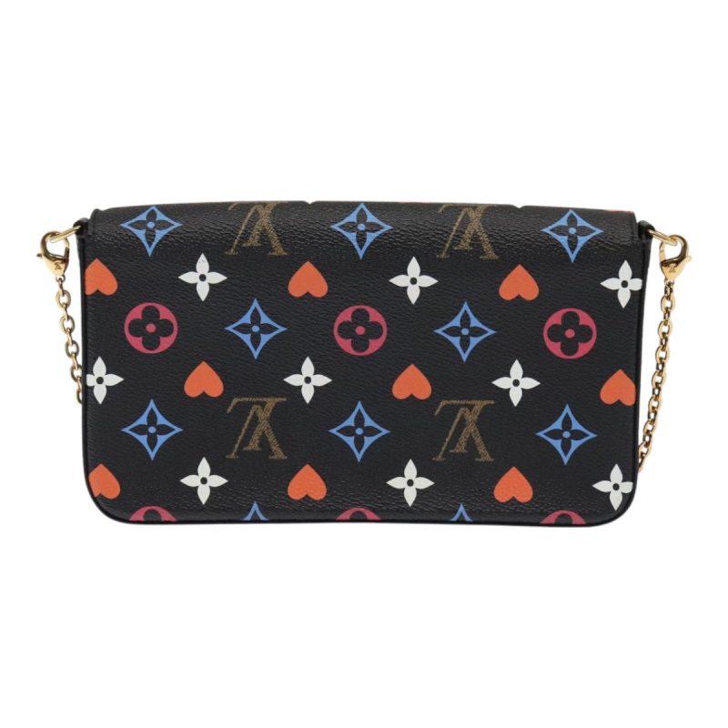 Louis Vuitton Monogram Game On Felicie Clutch Bag Black M80232  93736S - Image 3