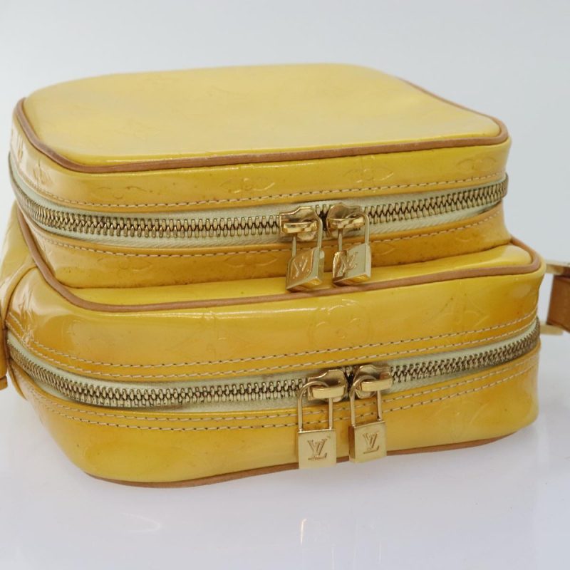Louis Vuitton Monogram Vernis Wooster Shoulder Bag Yellow M91075  93762 - Image 6