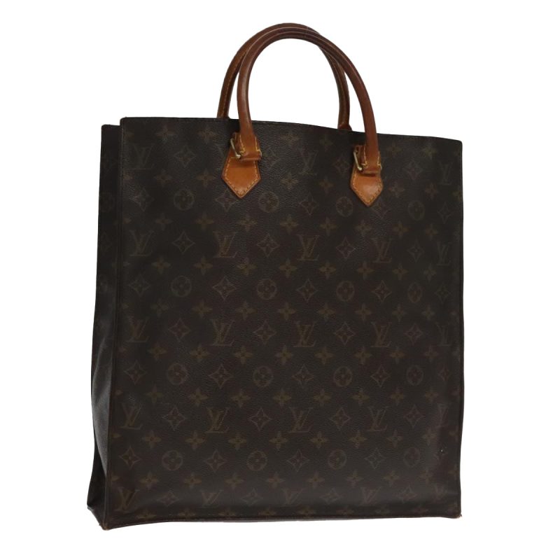 Louis Vuitton Monogram Sac Plat Hand Bag M51140  93777