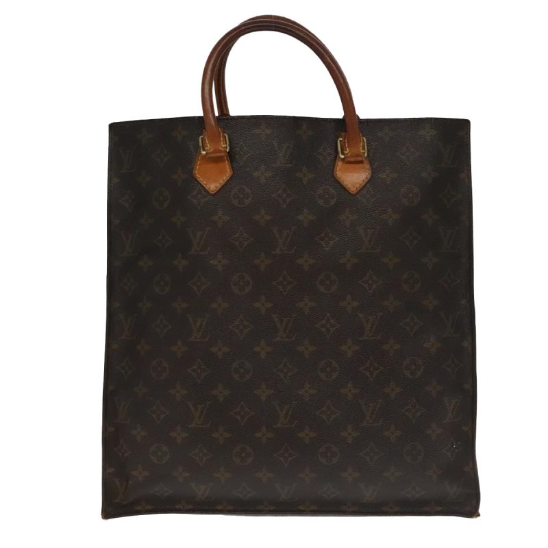 Louis Vuitton Monogram Sac Plat Hand Bag M51140  93777 - Image 2