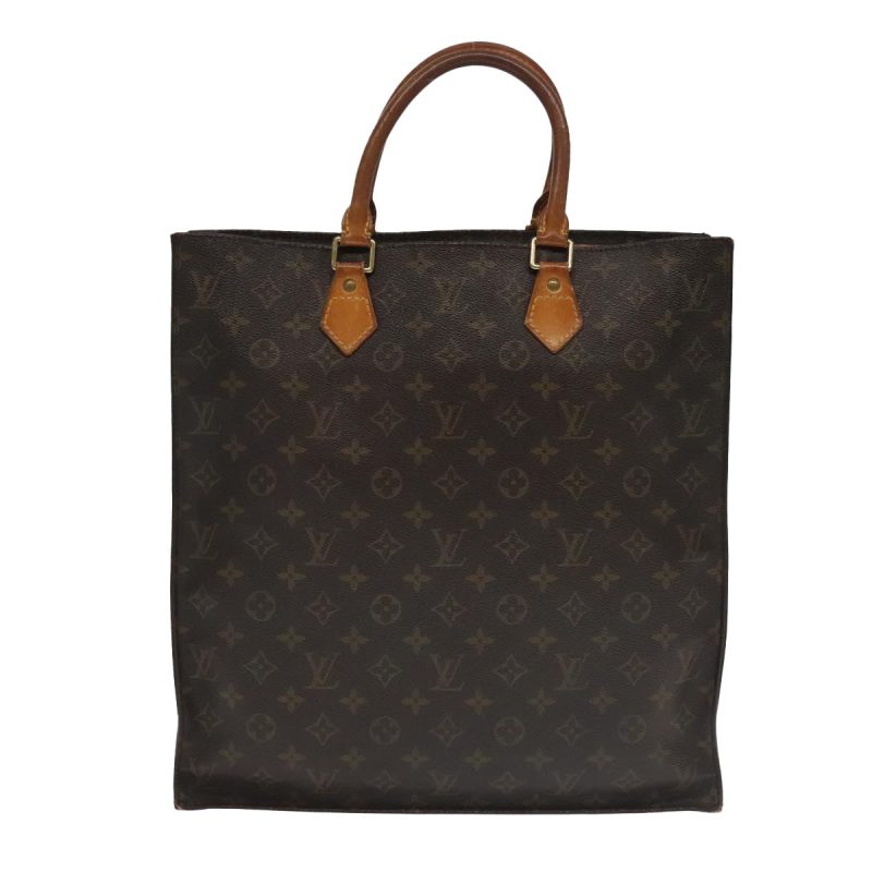 Louis Vuitton Monogram Sac Plat Hand Bag M51140  93777 - Image 3
