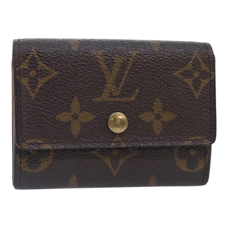 Louis Vuitton Monogram Porte Monnaie Plat Coin Purse M61930  93880