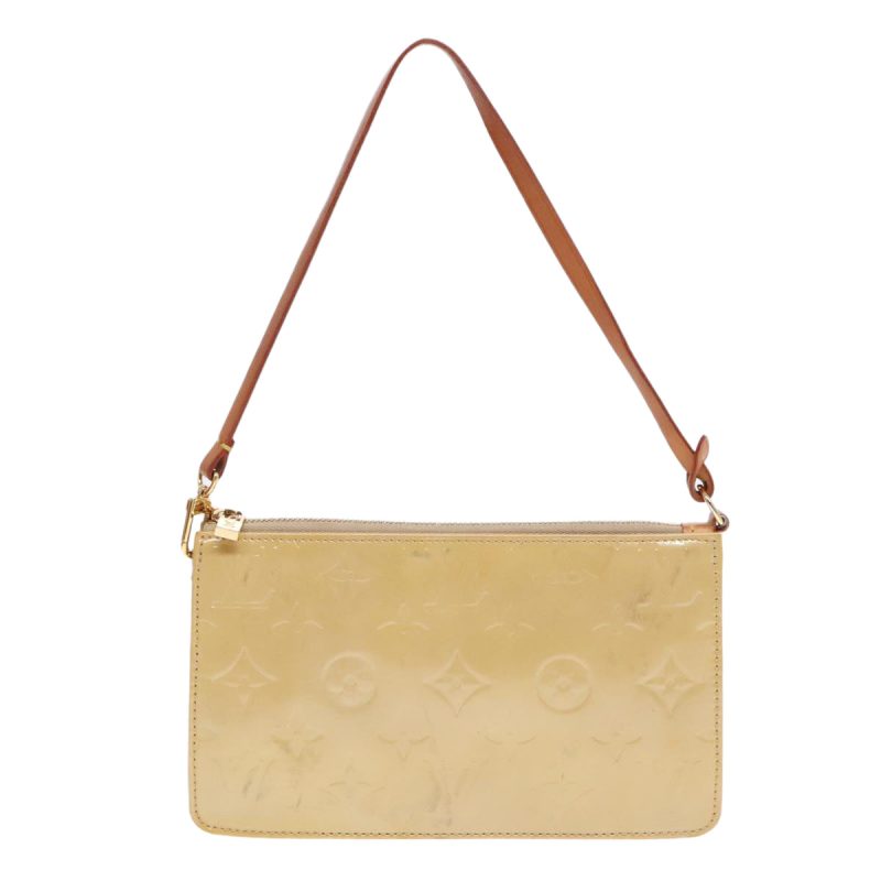 Louis Vuitton Monogram Vernis Lexington Pouch Beige M91010 Auth 93915 - Image 2