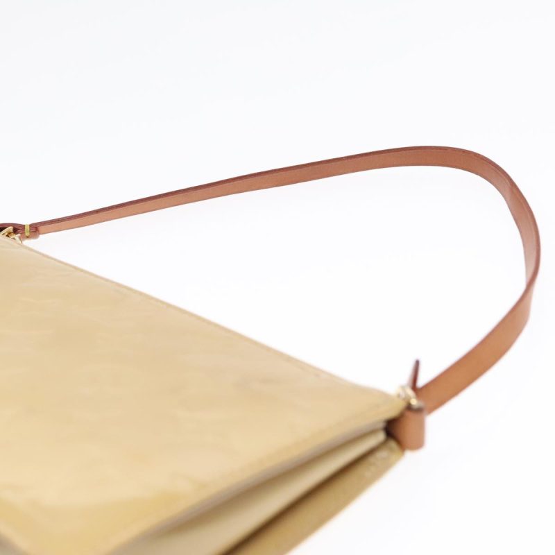 Louis Vuitton Monogram Vernis Lexington Pouch Beige M91010 Auth 93915 - Image 7