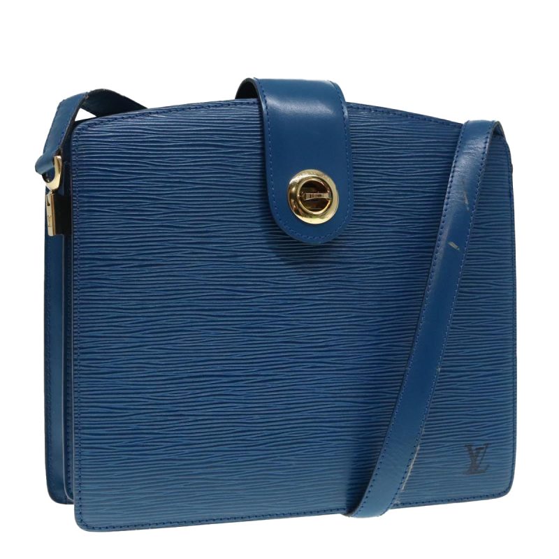 Louis Vuitton Epi Capuchin Shoulder Bag Blue M52345  93937